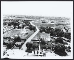 Looking west toward County Administration Center from Chanate and Lomitas intersection, Santa Rosa, California, 1965