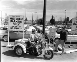 Parking lot at Third and E. Streets, Santa Rosa, California, 1965