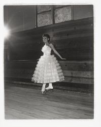 Skate dancer in the Skating Revue of 1957, Santa Rosa, California, April, 1957