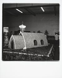 Church at Asti made of oranges for the Citrus Fair, Cloverdale, California, 1978