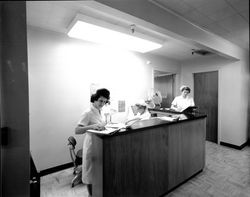 Nurses stations at Santa Rosa General Hospital