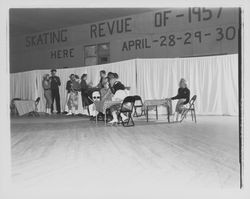 French cafe sketch in the Skating Revue of 1957, Santa Rosa, California, April, 1957