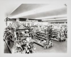 Interior of Lark Pharmacy, Guerneville, California, 1960