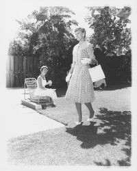 Members of the Newcomers Club at a fashion show, Santa Rosa , California, 1959