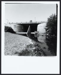 Santa Rosa Creek as it goes under E Street, Santa Rosa, California, 1975