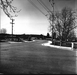 Intersection of Hansen Drive and Middle Rincon Road, Santa Rosa, California, 1972