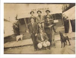 Temporary ice cream parlor after 1919 fire, Guerneville, California