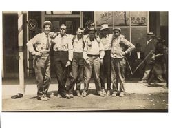 Men outside the Majestic Bar, Guerneville, California, 1910