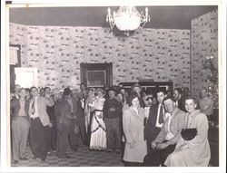 Inside the Louvre during Stumptown Daze, Guerneville, California, 1949