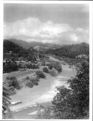 Looking from a high hill east toward Guerneville, California, 1917