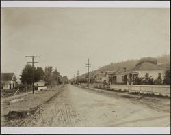 Residential neighborhood on Geyserville Avenue, Geyserville, California, between 1900 and 1915