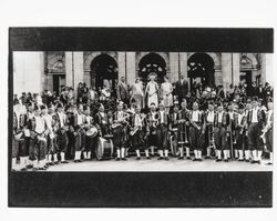 Shriner's Band on the steps of the Courthouse