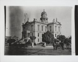 Sonoma County Courthouse view from Exchange and Fourth St