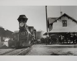 San Francisco and North Pacific Railroad Depot, Santa Rosa, California, 1870s