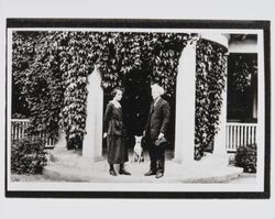 Vine clad entrance to Burbank home