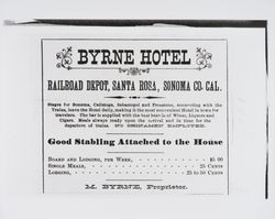 Byrne Hotel flyer