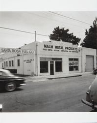 Malm Metal Products Company warehouse and sales office at 724 Second Street, Santa Rosa, California, 1963