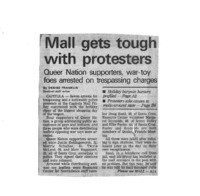 Mall gets tough with protesters