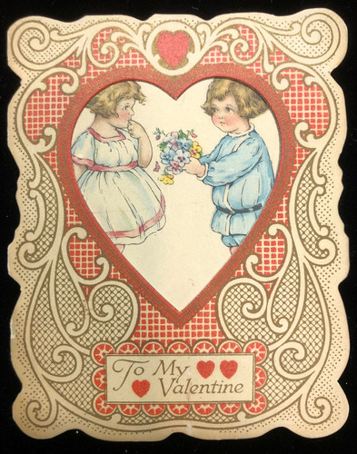 Valentine's Day Card - "To My Valentine" Boy and Girl