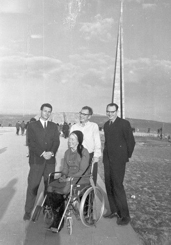 Walter Munk and his wife Judith Horton Munk during a visit to the Soviet Union