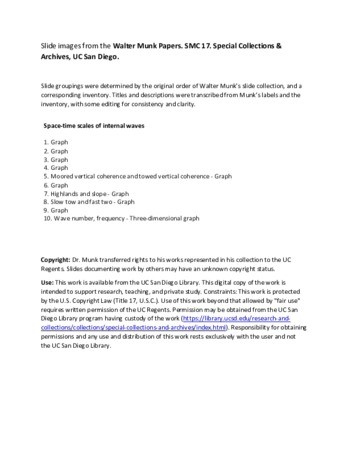 Space-time scales of internal waves - Slides