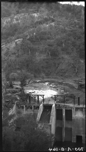 Part of Clear Lake Dam, Yolo Water and Power Company, near Lower Lake, California