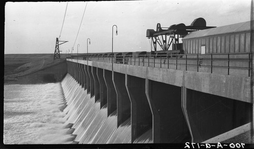 Bassano Dam, on the Canadian Pacific Railroad Project, East of Calgary, Alberta, Canada. (See Picture No. 169)