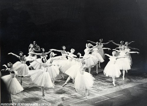 Jocelyn Vollmar, Roderick Drew, and other dancers in Balanchine's Swan Lake, circa 1953