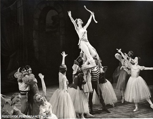 Michael Smuin and San Francisco Ballet dancers in Christensen's Con Amore, circa 1957