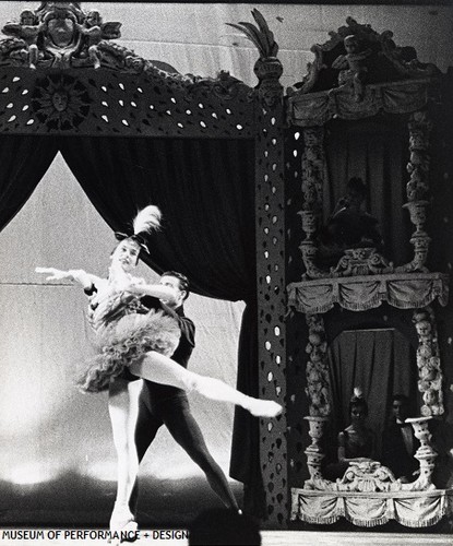 Sally Bailey and San Francisco Ballet dancers in Christensen's Danses Concertantes, circa 1959