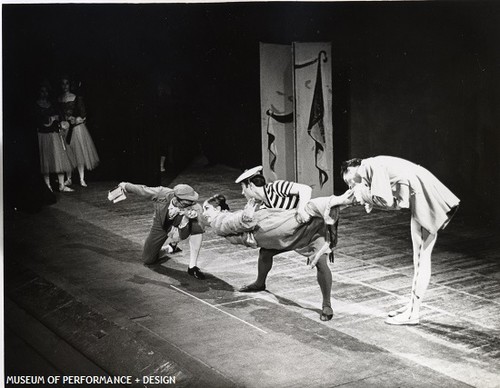 Paula Tracy and San Francisco Ballet dancers in Christensen's Con Amore, circa 1957