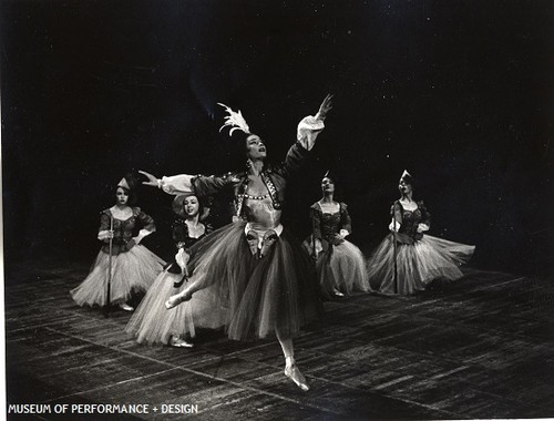 Sally Bailey and San Francisco Ballet dancers in Christensen's Con Amore, circa 1957