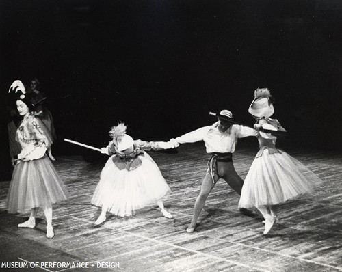 Sally Bailey, Michael Smuin and San Francisco Ballet dancers in Christensen's Con Amore, circa 1957