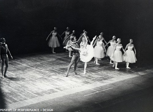 Jocelyn Vollmar, Roderick Drew, and other dancers in Balanchine's Swan Lake, circa 1953