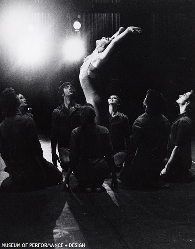 Tomm Ruud and San Francisco Ballet dancers in Béjart's Firebird, circa 1977-1978