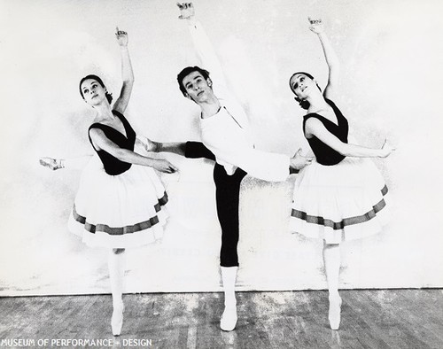 Zola Dishong, Victoria Gyorfi, and R. Clinton Rockwell in Berg's Pas De Trois, 1965