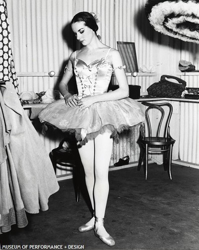 San Francisco Ballet dancer in costume, circa 1964-1966