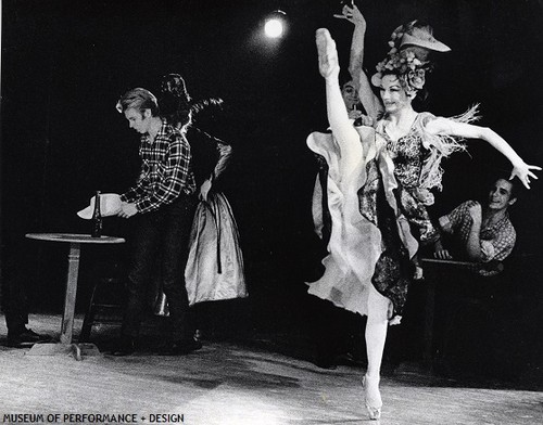 Jocelyn Vollmar in a rehearsal of Gladstein's The Fall of Siliver Creek, 1966