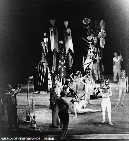 San Francisco Ballet dancers in a rehearsal of Lew Christensen's Jest of Cards, circa 1962-1964