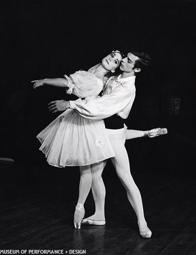 Maureen Wiseman and Henry Berg in "Peasant pas de deux" from Giselle, staged by Rothwell, 1965