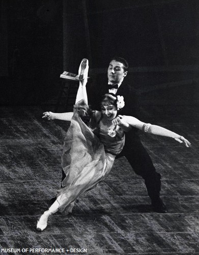 Louise Lawler and Kent Stowell in Christensen's Filling Station, 1960