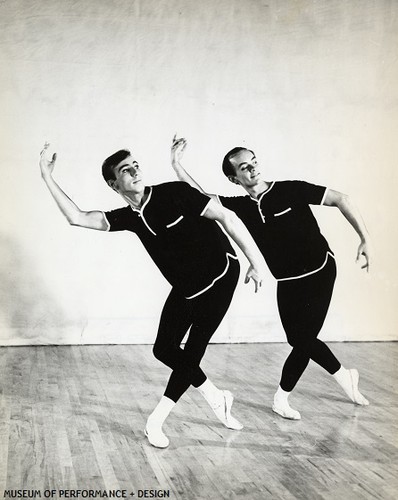 Carlos Carvajal and Lee Fuller in Carvajal's "Siempre Bach", undated