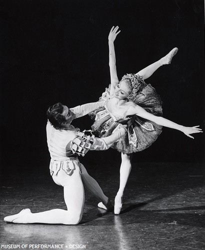 Lynda Meyer and San Francisco Ballet dancer, circa 1960s