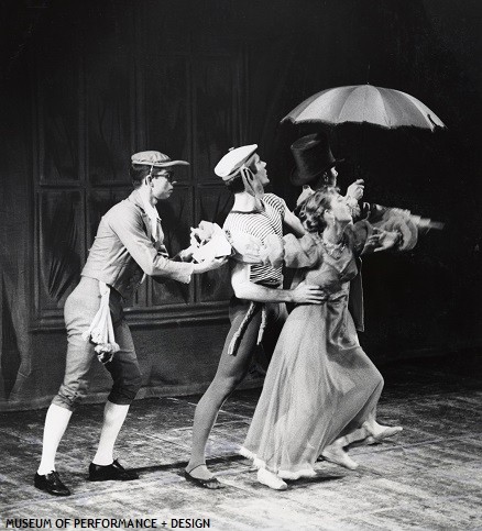 Paula Tracy, Kent Stowell, Roderick Drew, and Frank Ohman in Christensen's Con Amore, 1960