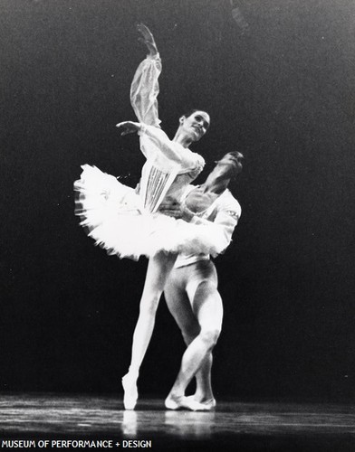 Gina Ness and a San Francisco Ballet dancer in Smuin's Quattro a Verdi, circa 1978-1979