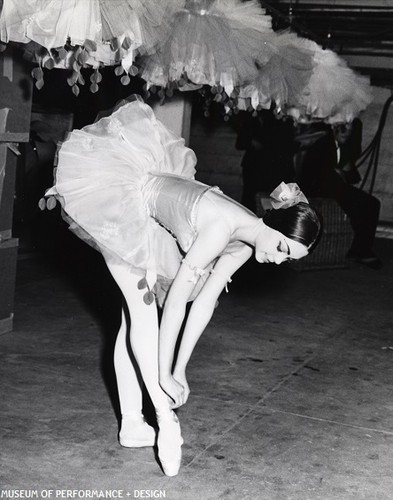 San Francisco Ballet dancer in costume, circa 1964-1966