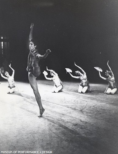 Robert Gladstein and San Francisco Ballet dancers in Carvajal's Wajang, 1966