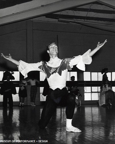 Richard Carter rehearsing Christensen's Beauty and the Beast, December 1958