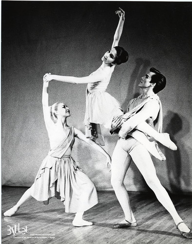 Lynda Meyer, Gail Visentin, and David Anderson in Gibson's Adagio for Ten and Two, 1964