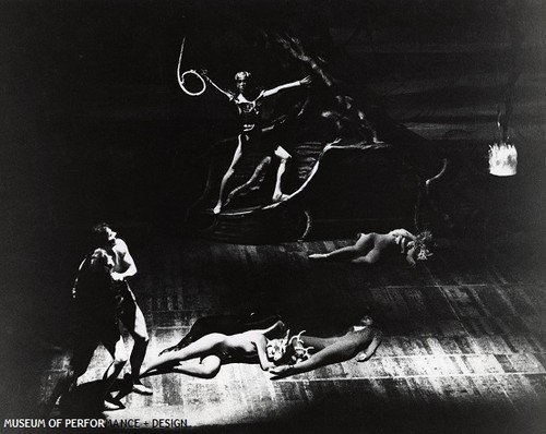 Sally Bailey, Roderick Drew, and other dancers in Christensen's Original Sin, 1961